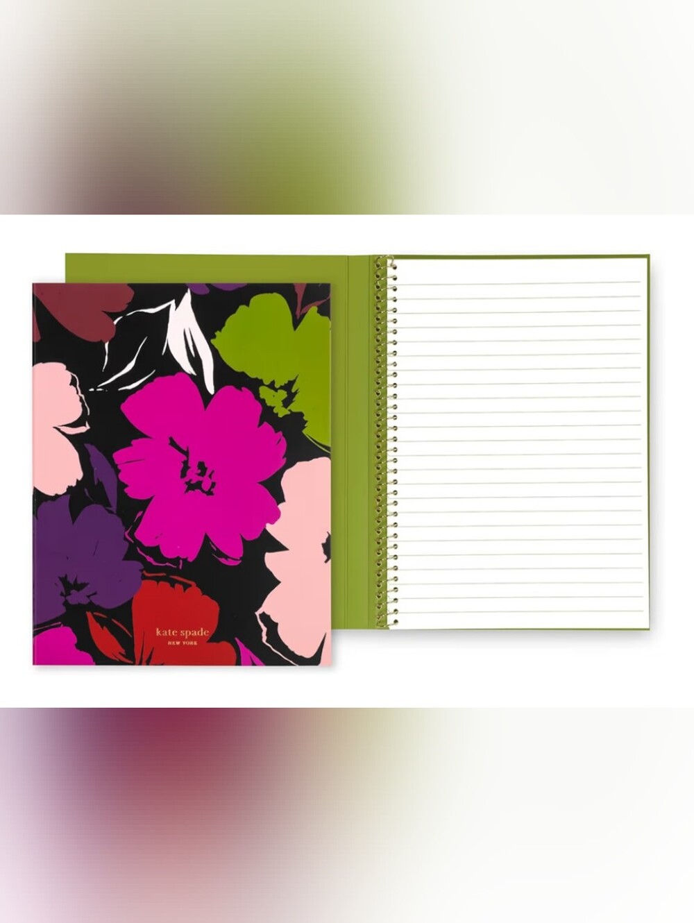 Kate Spade Painterly Blooms Spiral Notebook